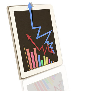 tablet PC with business concept .