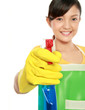 © Odua Images - woman using spray cleaning tool