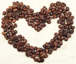 Caffee beans heart