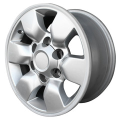 Wall Mural - car alloy wheel, isolated over white background