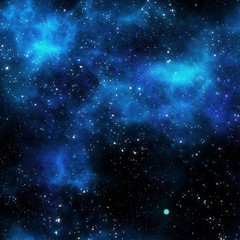 Wall Mural - nebula gas cloud in deep outer space