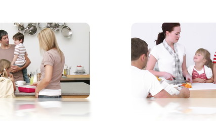 Poster - Hand scrolling through and activating family videos