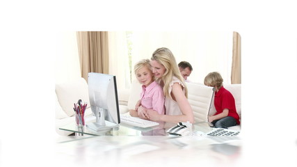 Poster - Hand activating and scrolling through family videos