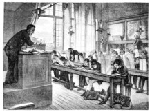 Salon Of 1874; Paint. - A Drawing Lessons At School Cochin, By A