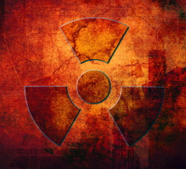 Wall Mural - Radioactive symbol