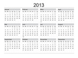 Fototapeta  - kalender 2013