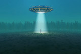 Fototapeta  - flying saucer arrived