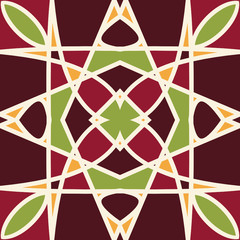 Aufkleber - Colorful retro mosaic pattern background