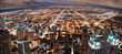 Chicago urban skyline panorama