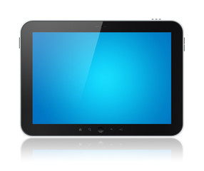 Aufkleber - Tablet Computer With Blue Screen Isolated