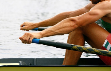 rower in training