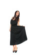 © Netfalls - Pretty sexy girl full length posing in a nice black dress