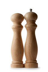 Wall Mural - Wooden salt and pepper set