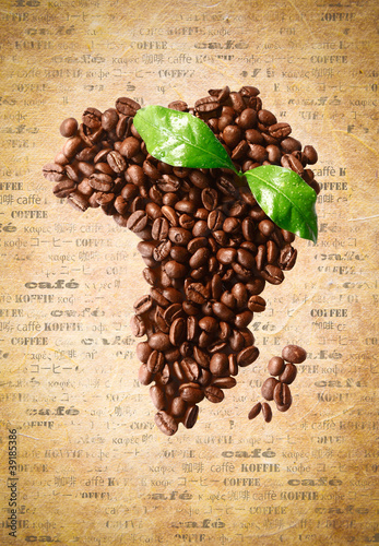 Naklejka na meble Coffee Bean Africa