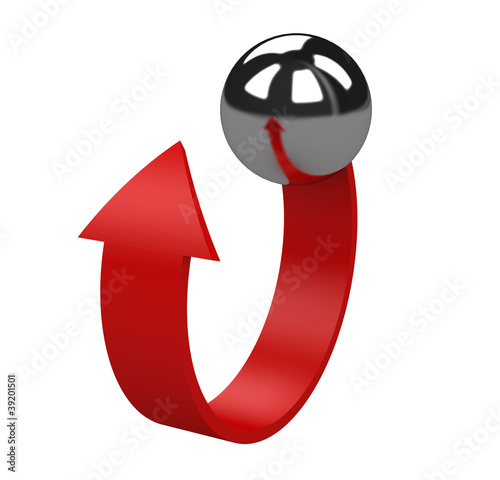 Arrow and ball