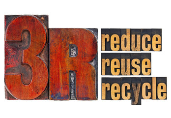 Canvas Print - reduce, reuse, recycle - 3R concept