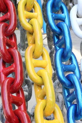 colourful painted chain