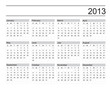calendar 2013 year