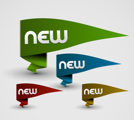 Wall Mural - advertisement labels stickers