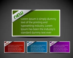 Wall Mural - advertisement labels stickers