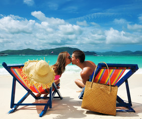 Sticker - Couple on a beach