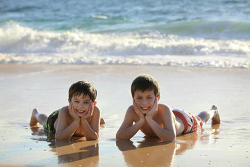 at the beach