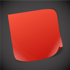 Aufkleber - Blank paper sheet with bending corner