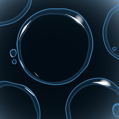 Poster - Background of water drops