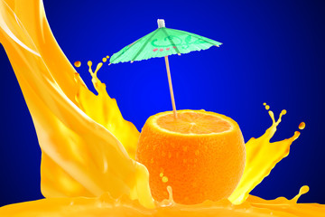 Wall Mural - Orange juice