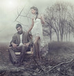 © konradbak - Beautiful couple in winter scenery