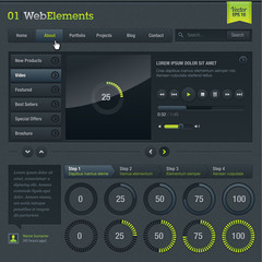 Wall Mural - Web elements