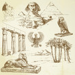ancient egypt - hand drawn set