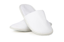A Pair Of White Slippers