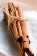 Bundle of cinnamon sticks, close-up