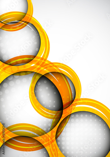 Obraz w ramie Background with circles