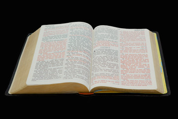 Wall Mural - Bible Isolated on Black