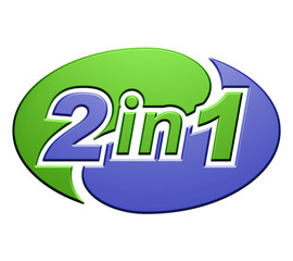 2 in 1 symbol