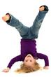 © Ixepop - Beautiful Preschool Girl Child Laughing and Doing Hand Stand