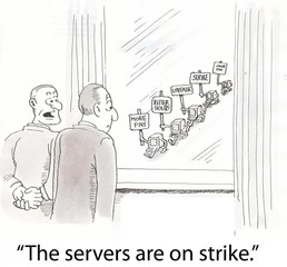 Servers strike