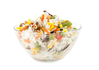 Poster - bowl of rice and vegetables