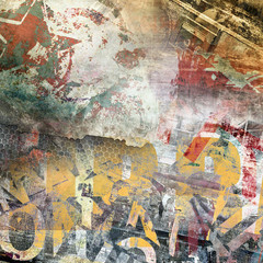 Wall Mural - Grunge color background, graffiti