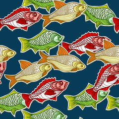 Aufkleber - Fish in the sea