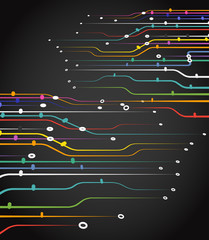 Poster - Abstract colorful scheme background