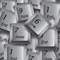 Poster - Computer buttons seamless background
