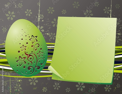 Pasqua Biglietto di Auguri-Easter Grunge Greeting Card-Vector