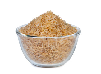 Brown rice in a bowl.