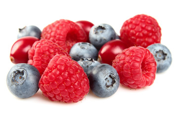 Wall Mural - Juicy berries in closeup