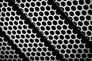 abstract metallic grid