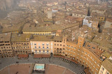 Fototapeta Miasto - View Siena From Torre Del Mangia