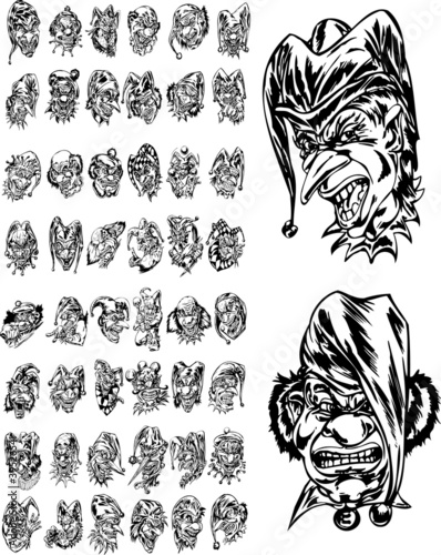 Clowns and Jokers Collection Canvas Print